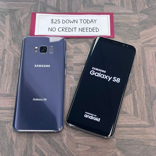 Samsung Galaxy S8 Unlocked-HUGE PROMOTION $10 DOWN Today - NO Credit Payment Plan Options