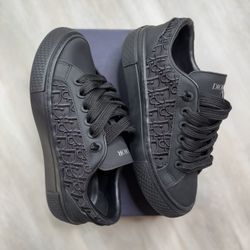 Black Dior Pattern Sneakers 
