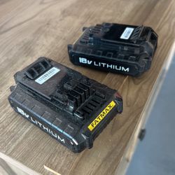 Two 18Volt Drill Batteries 