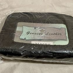 Women’s Genuine Leather Coin Purse Zipper Pocket Size Pouch Change Wallet, Brown 