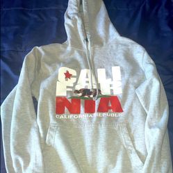 California republic Pullover Grey Hoodie Hooded Sweatshirt Unisex S
