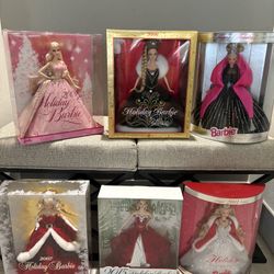 Holiday Barbies- New In Boxes