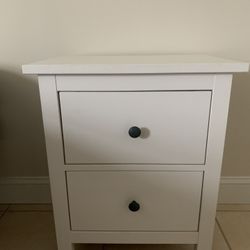 White IKEA Dresser And Nightstands (2)