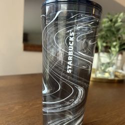 STARBUCKS Unique Double Wall Glass Large Tumbler 20 Fl Oz/ 600 Ml