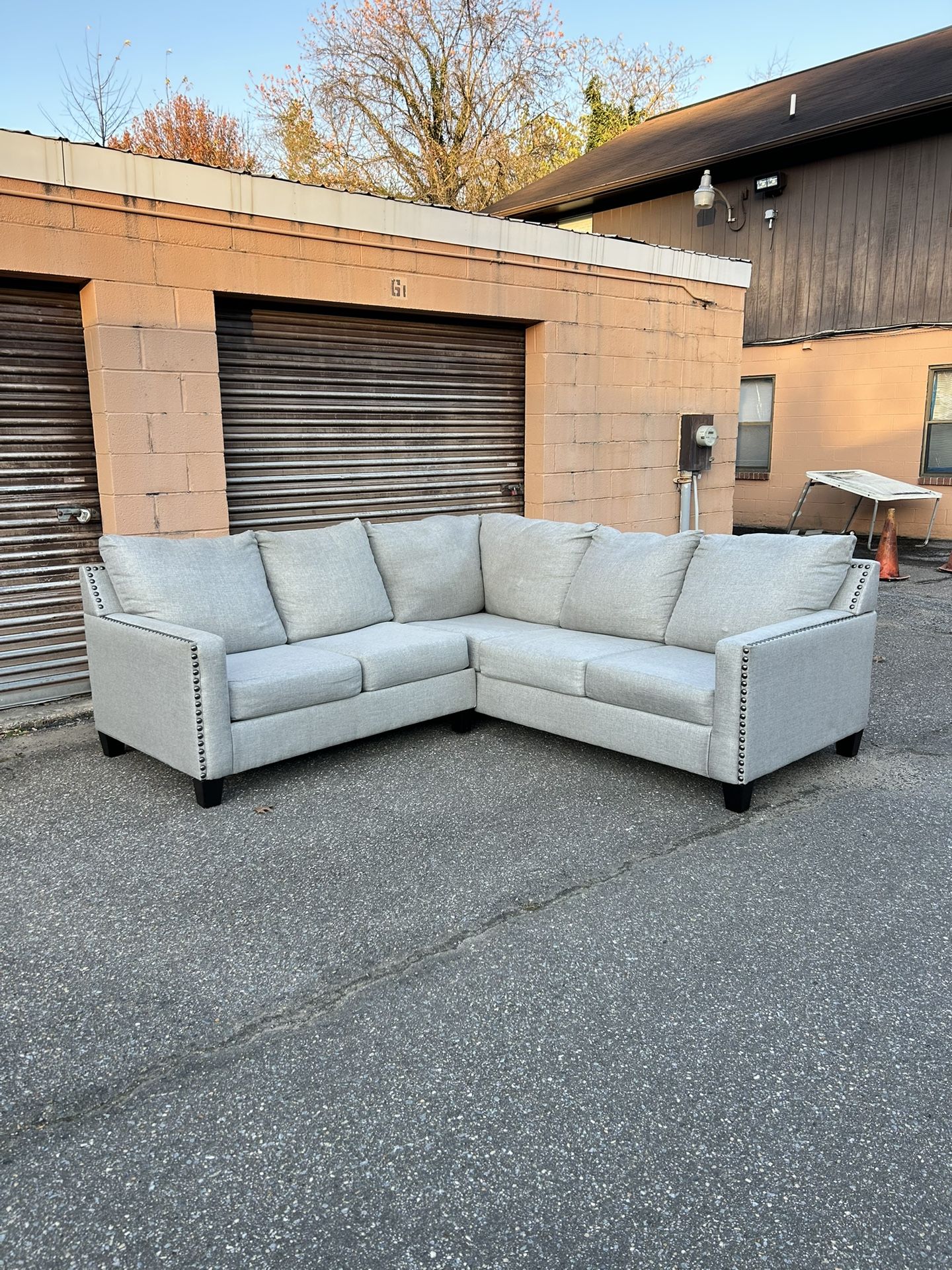 (Delivery Available) Ashley Gray 2p Sectional