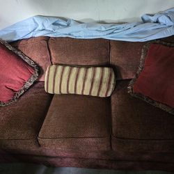 Sofa and Space Framed Print.