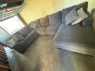 Gray couches