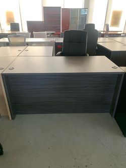 Desk l shape dark gray 60”x66” new! Sale!
