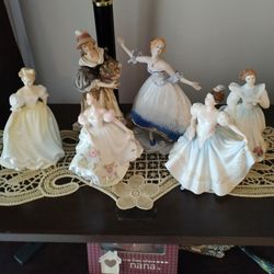 6Porcelain Figurines,4th Of It Is Royal Dulton
