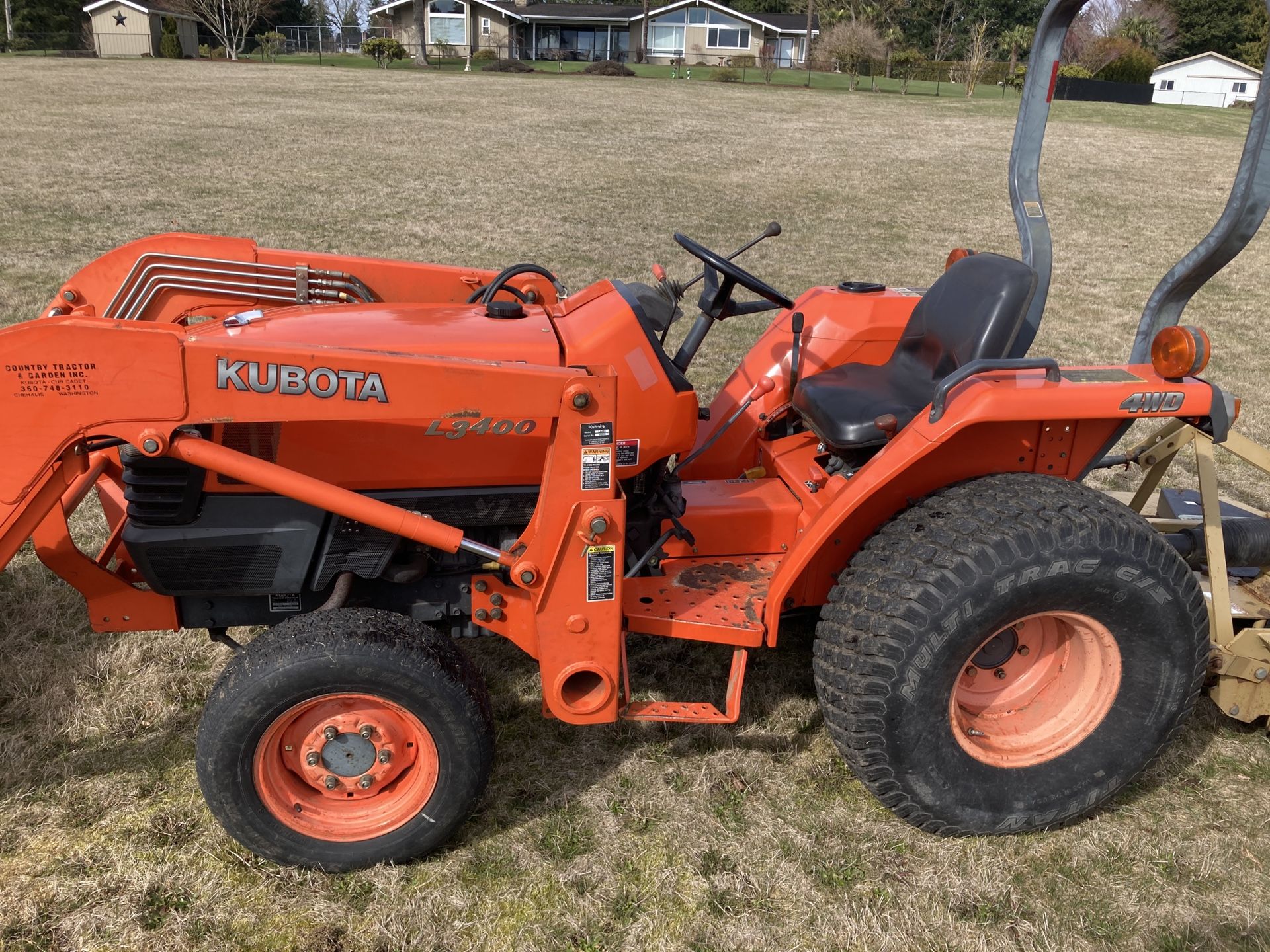 Kubota L3400 Tractor and Finish Mower for Sale in Auburn, WA OfferUp