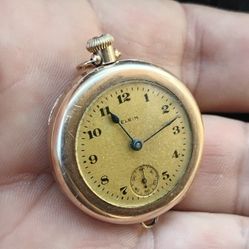 WWI Era ELGIN Pendant Pocket Watch/ Great For Wristwatch Conversion/ RUNS 