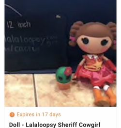 Lalaloopsy 12" Prairie Dusty Trails Doll with Cactus.