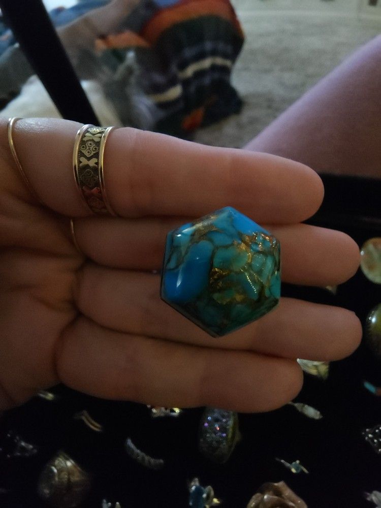 Jay King Sterling Large Turquoise Ring