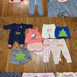 Assortment of 67 Pieces of Baby Clothes