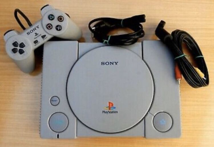 Vintage PlayStation ps1 console and controller set