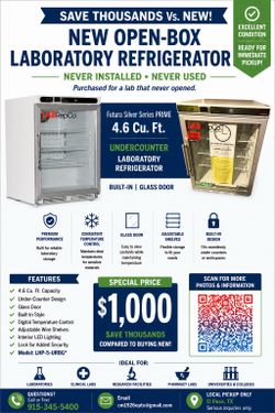 LabRepCo Series 4.6 Cu. Ft. Undercounter NSF Certified Pharmacy/Vaccine/ Lab Refrigerator