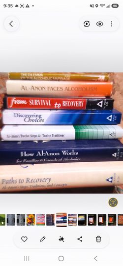 Al anon books, $10 each, see 2nd pic