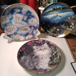 Beautiful Collectible Animal Dishes X 3