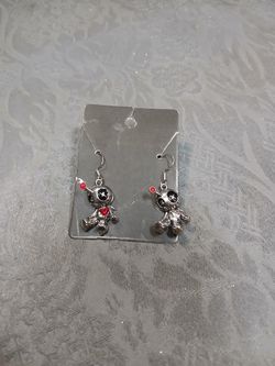 Voodoo Doll Earrings Super Cute!