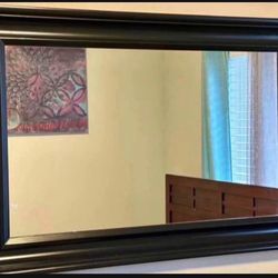 Wall mirror, excellent quality, heavy wood