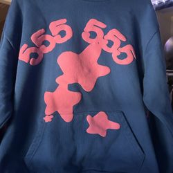 Beluga Spider Hoodie Blue And Pink 