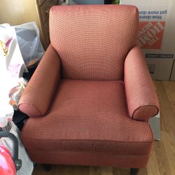 Orange/coral color Armchair 