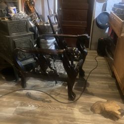 Antique Morris Reclining Lions Head Chair 