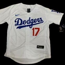 New!  La Dodgers  #17 Ohtani  MLB Home Jersey Adult XL
