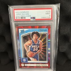 2024 PANINI DONRUSS | HOLO RED LASER [#66/99]JARED McCAIN 228 MINT PSA 9