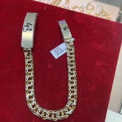 10k Chino Link Bracelet 