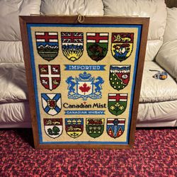 Canadian Mist Whisky Velvet Wall Sign 