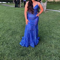 Prom/ Formal  Blue Dress 