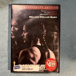 DVD used product no issues million Dollar baby movie starring Hilary Swank