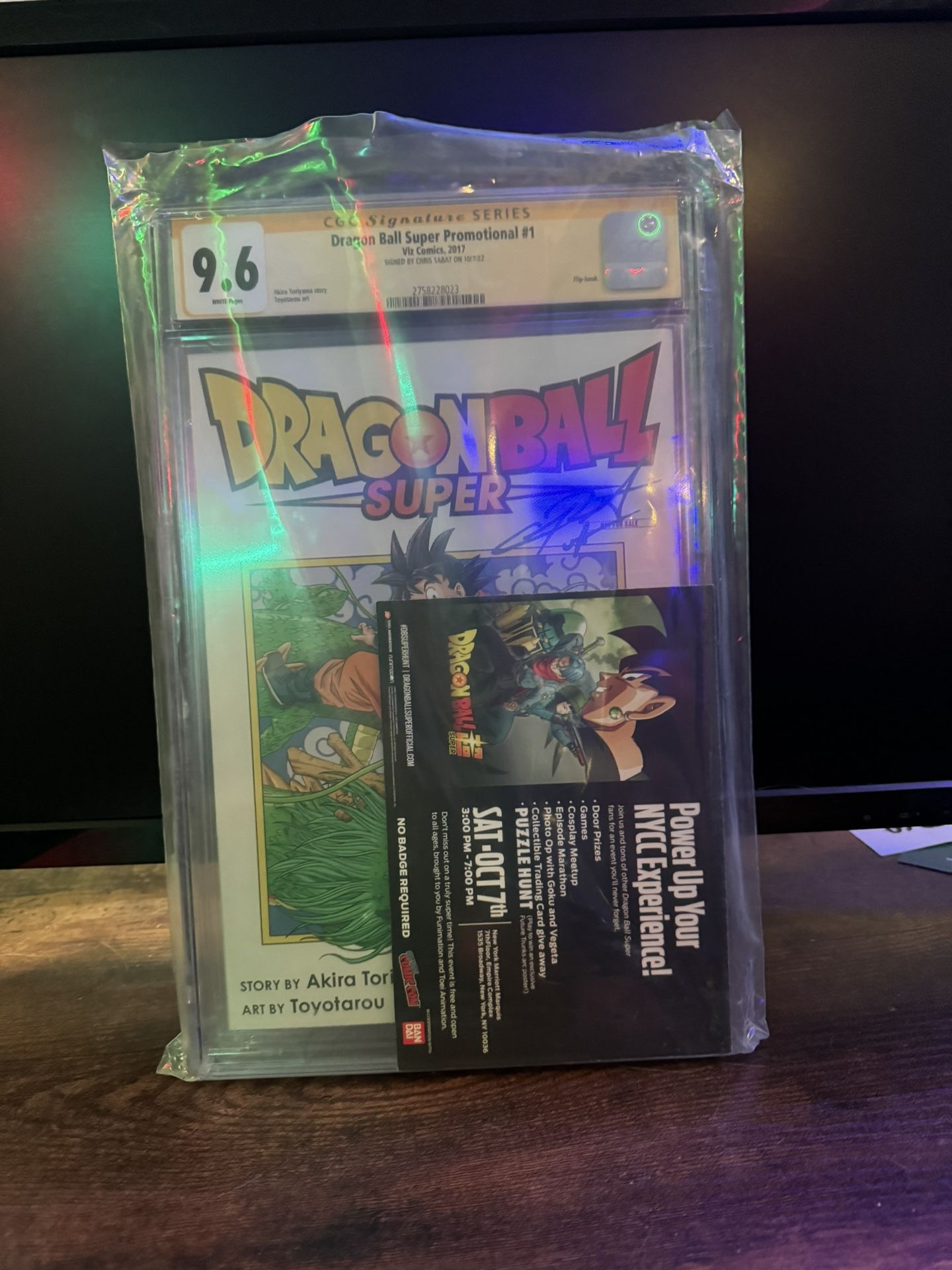 Cgc 9.6 signature series Dragonball super promo #1
