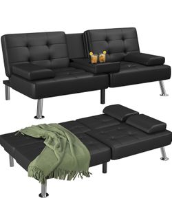 Flamaker Futon Sofa Bed Modern Folding Futon Set