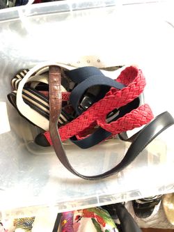 Ladies belts one dollar each