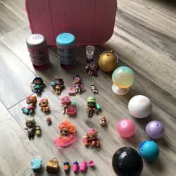 LOL Surprise Dolls Figures Carry Case & Accessories Toy Lot