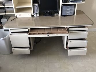 Old metal desk