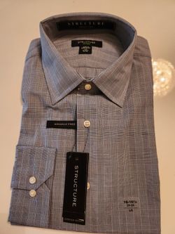 Structure Fitted Wrinkle Free Dress Shirt