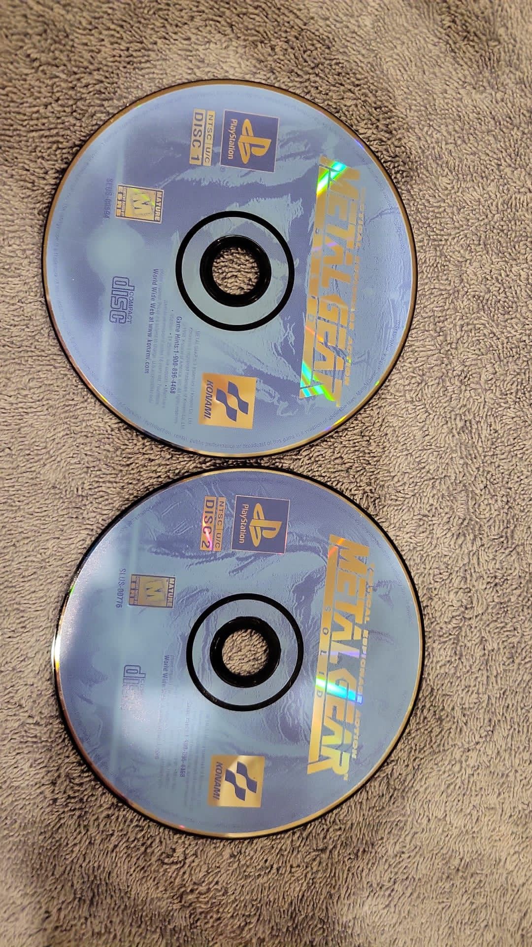 Ps1 Metal Gear Solid Loose For Playstation 1