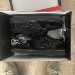 Travis Scott Jordan 1 Low Black Phantom 