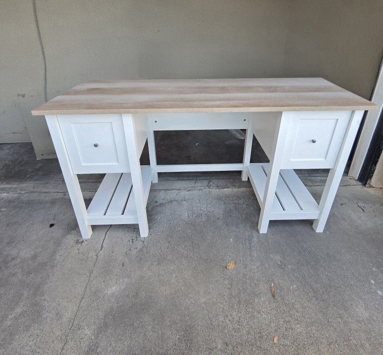 Beautiful white wood desk