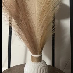 30pcs Beige and ivory boho style Artificial pampas Grass
