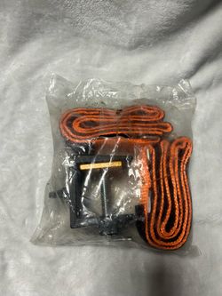Ladder Stability Anchor 2 Orange Tie Down Straps Tie-Off Kit
