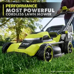 Powerful Ryobi 40V HP brushless 21-inch self-propelled lawn mower & mulcher
