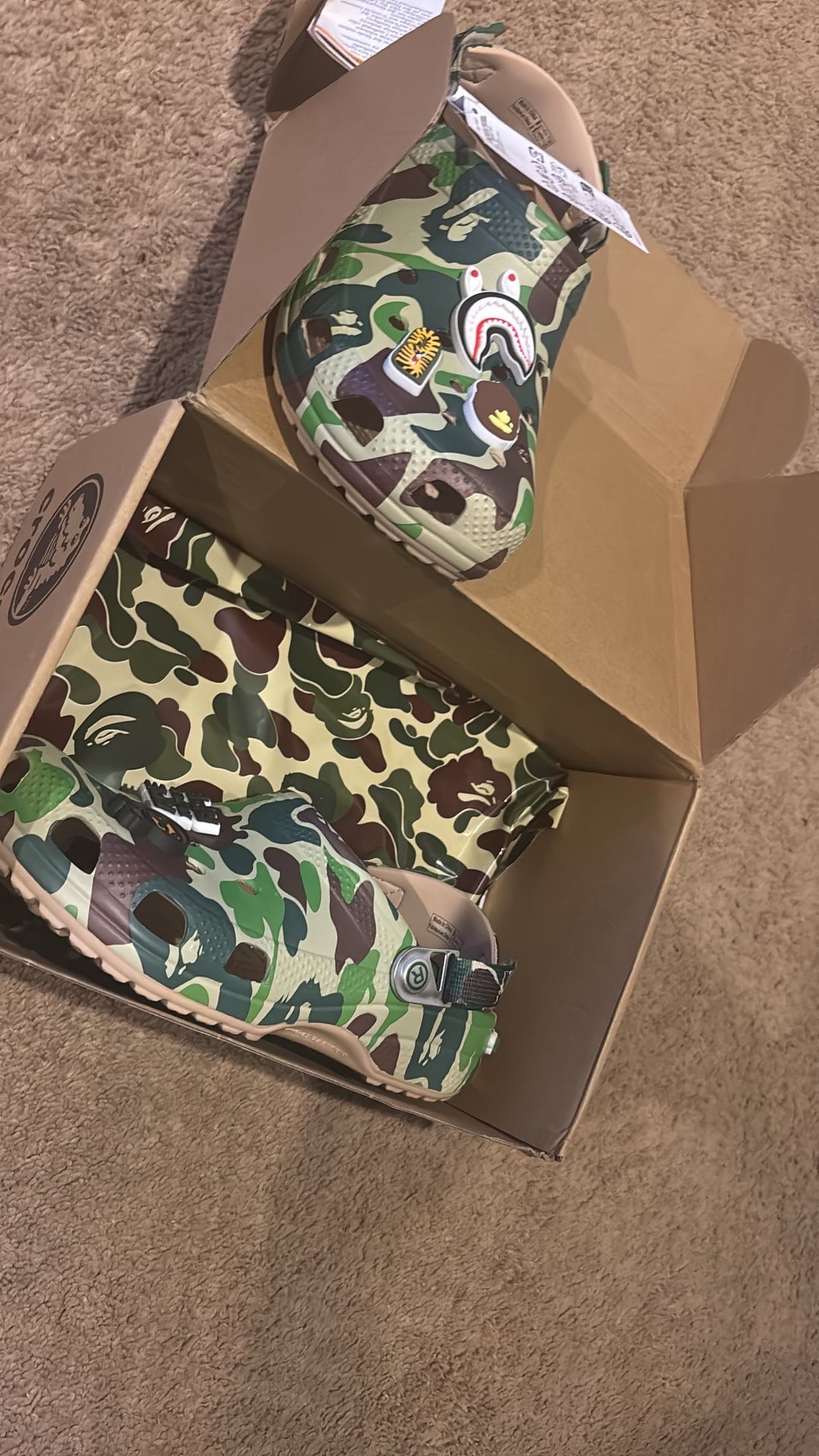 BRAND NEW BAPE CROCS