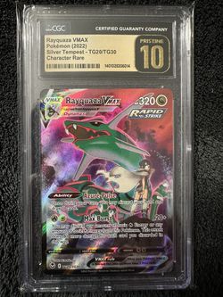 Rayquaza Vmax, CGC Pristine 10, Silver Tempest, TG20/TG30