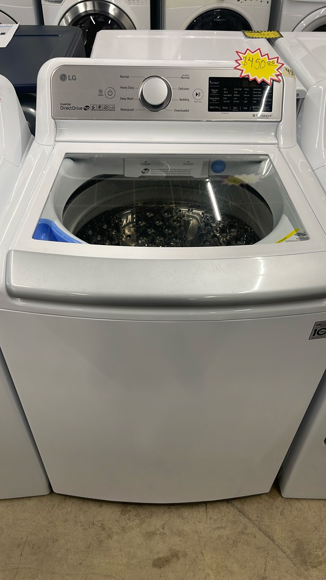 LG Washer Glass Top Load
