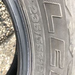 235/55/18 Bridgestone used store, 50%