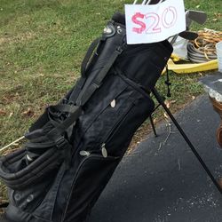 Golf Bag Clubs Balls